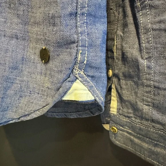 Scotch & Soda | Blue Chambray Button Down Shirt | Men’s | Medium - Picture 5 of 12